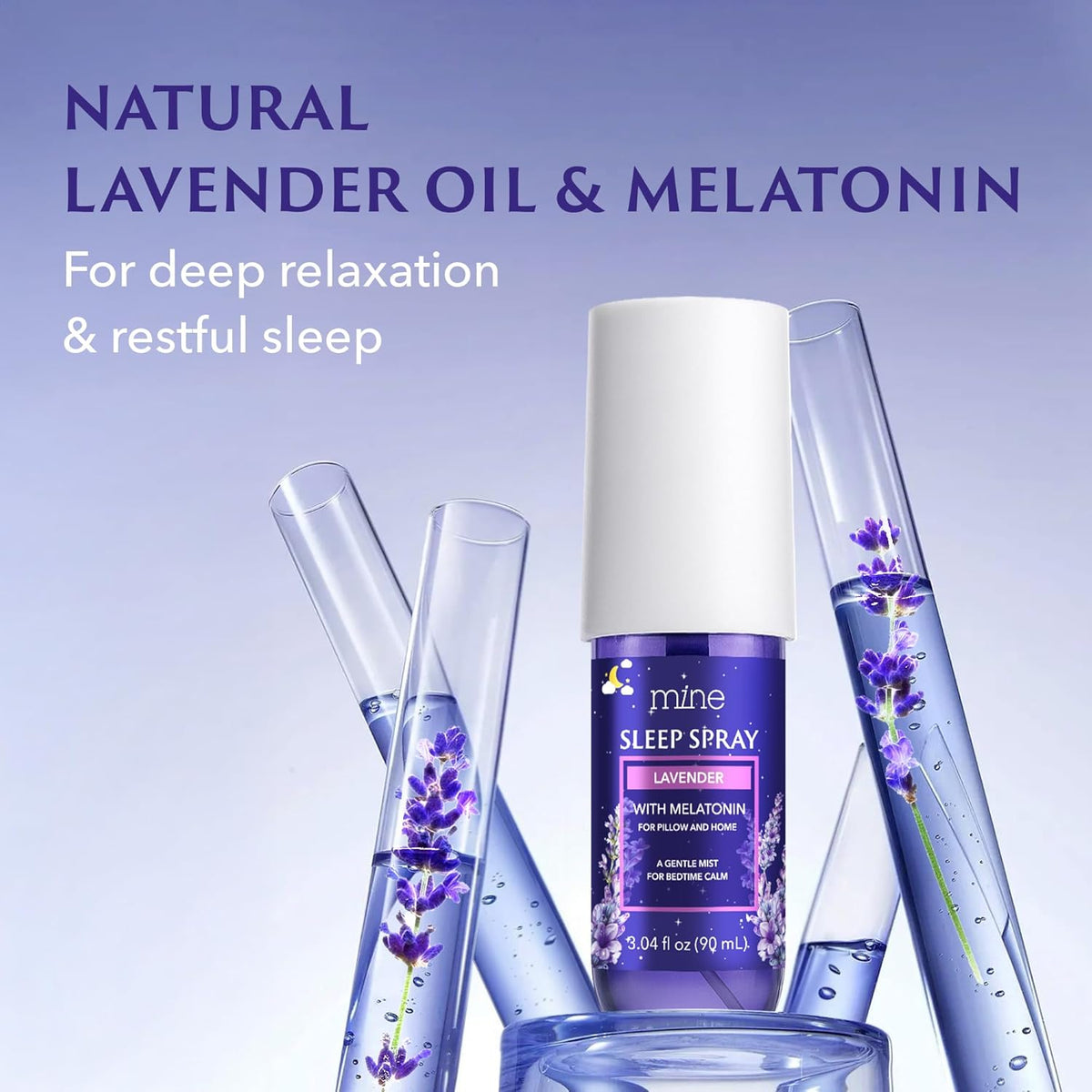 Lavender Sleep Spray with Melatonin - Natural Pillow Mist for Deep Sleep